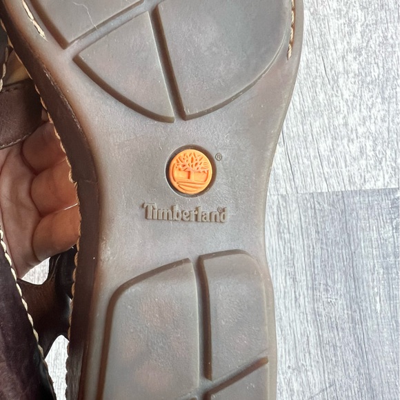 Timberland Sandals Leather Ankle Strap Wedge Smart Comfort System Women's 7 - Picture 8 of 10